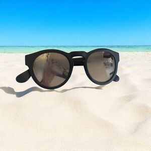 WESTWARD LEANING Black Handcrafted Frame Voyager‎ Sunglasses